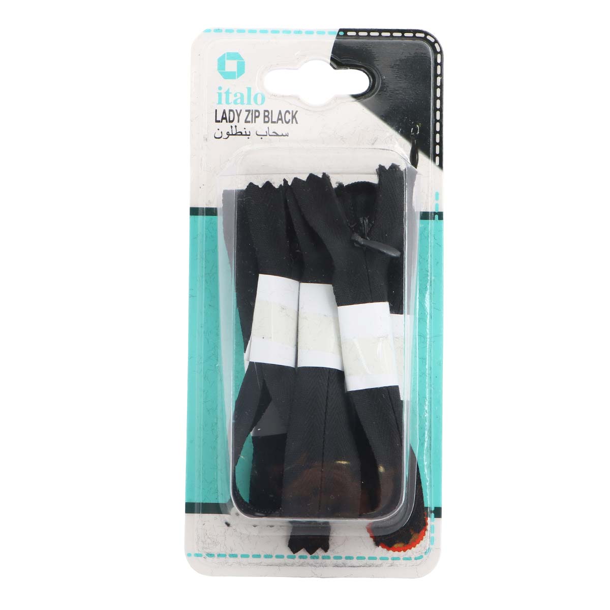 Lady Zip Black 18cm