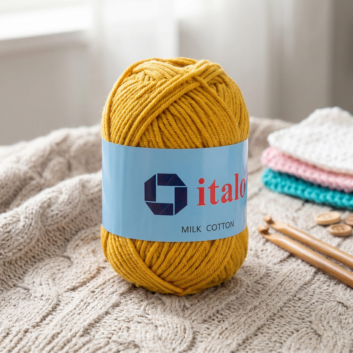 Italo Crochet Thread Amber