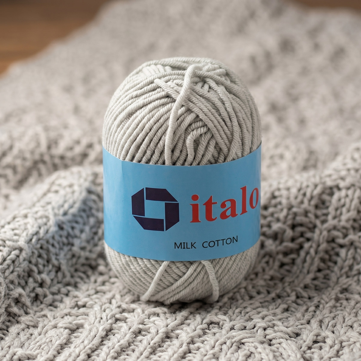 Italo Crochet Thread Light Grey