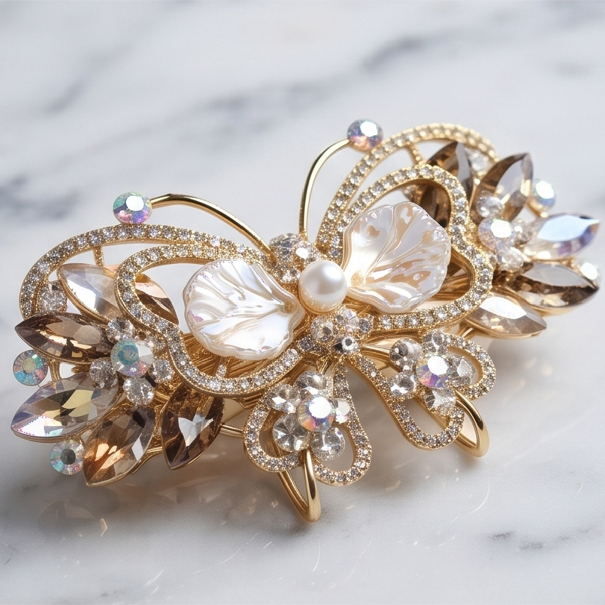 Butterfly Crystal Hair Clip