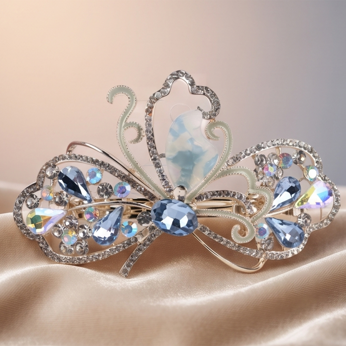 Butterfly Crystal Hair Clip