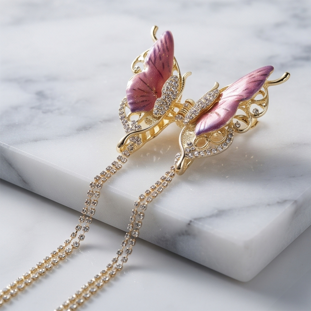 Butterfly Crystal Hair Clip