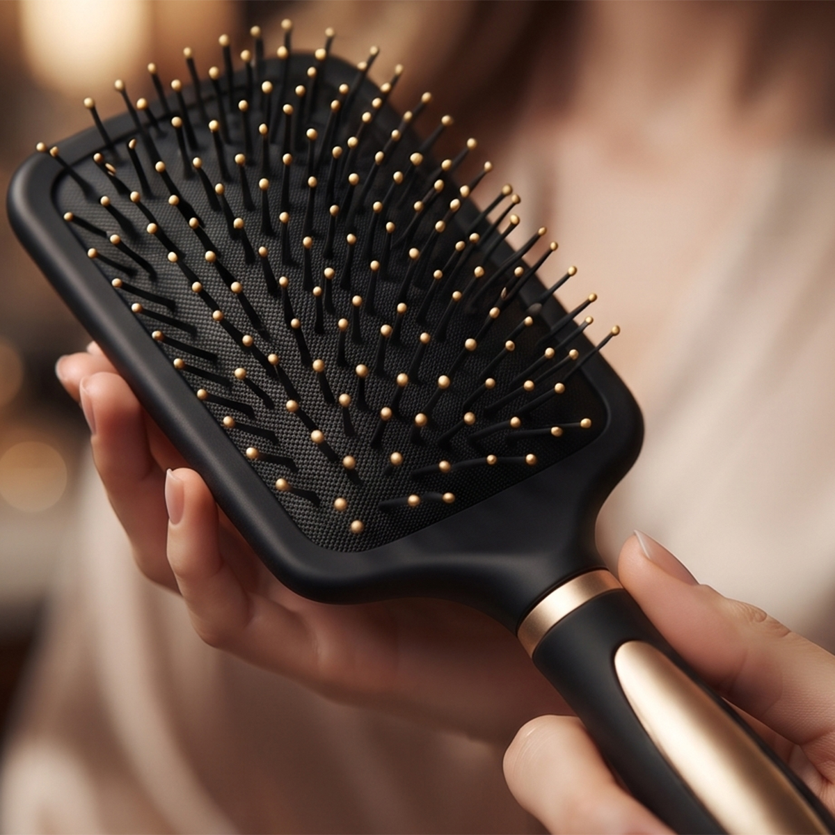 Bristle Pattern Hair Brush