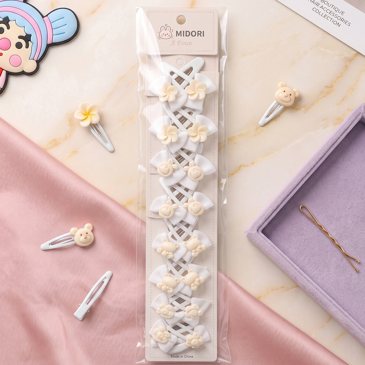 Midori Kids Hair Clip Set