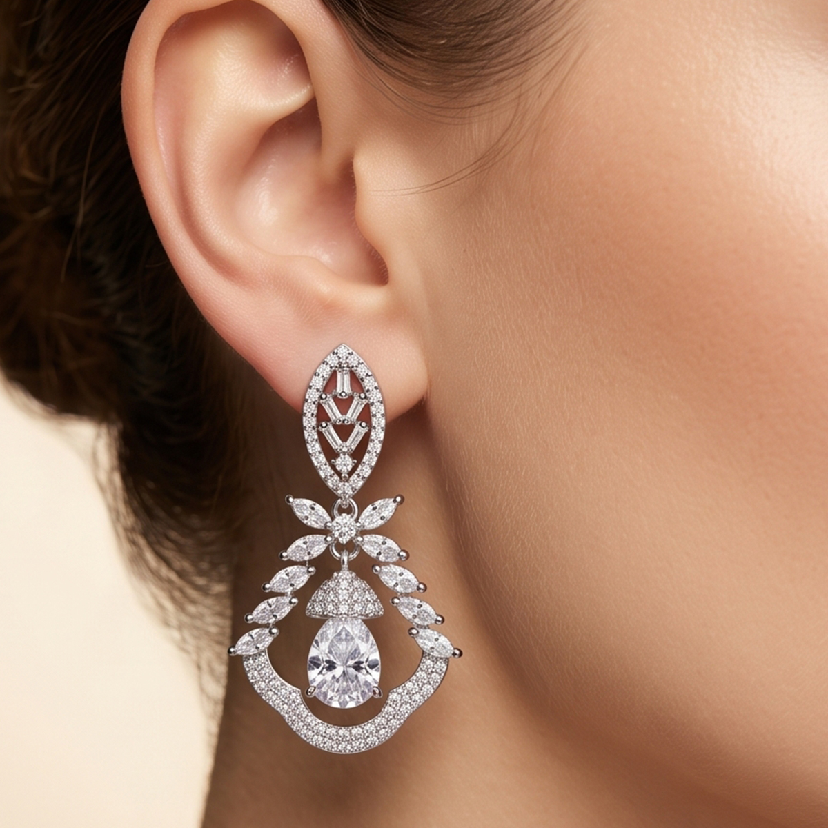 Ladies Earring Silver