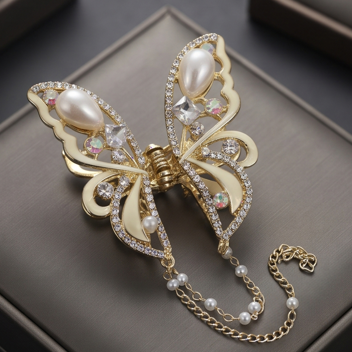 Butterfly Crystal Hair Clip