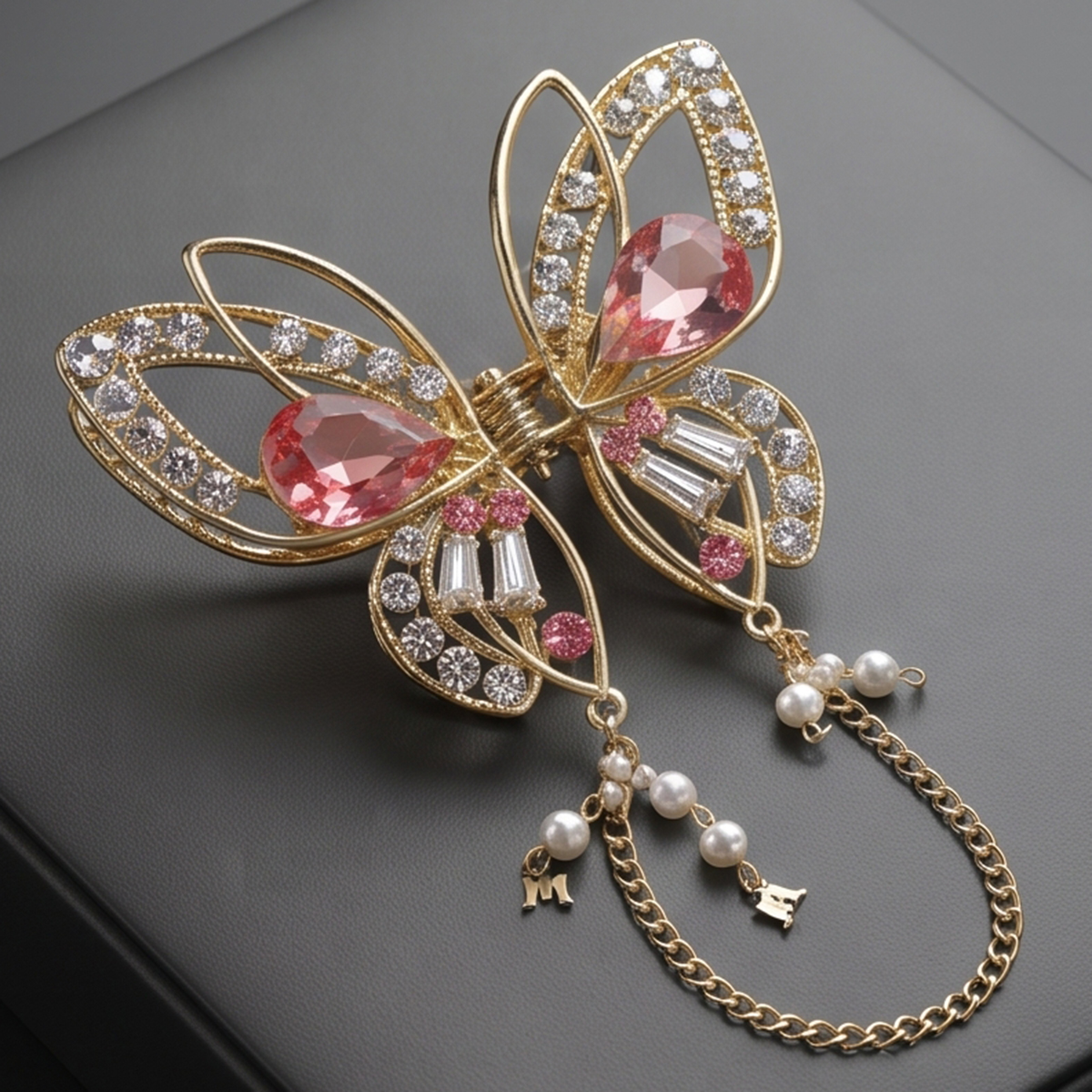 Butterfly Crystal Hair Clip