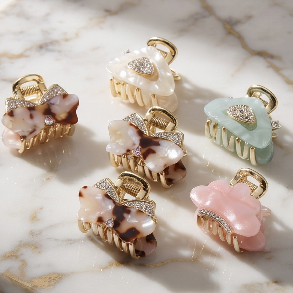 Acrylic Hair Clip Set