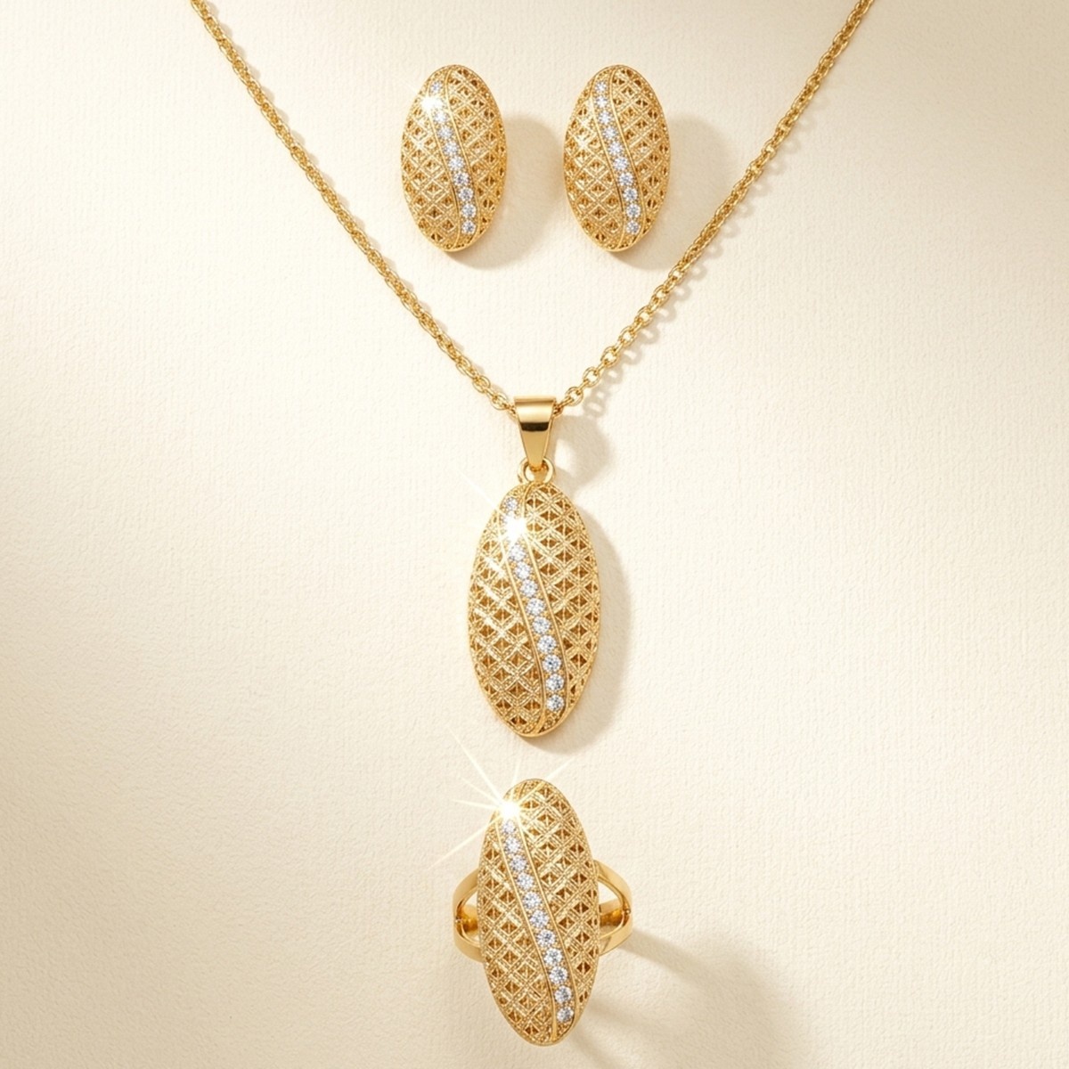 Golden Plated Jewelry Set