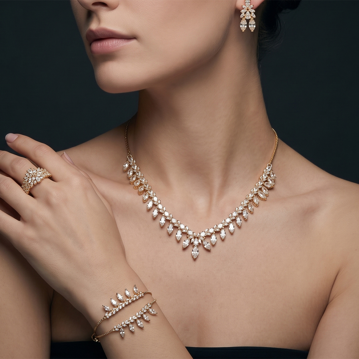 Zircon Necklace Set