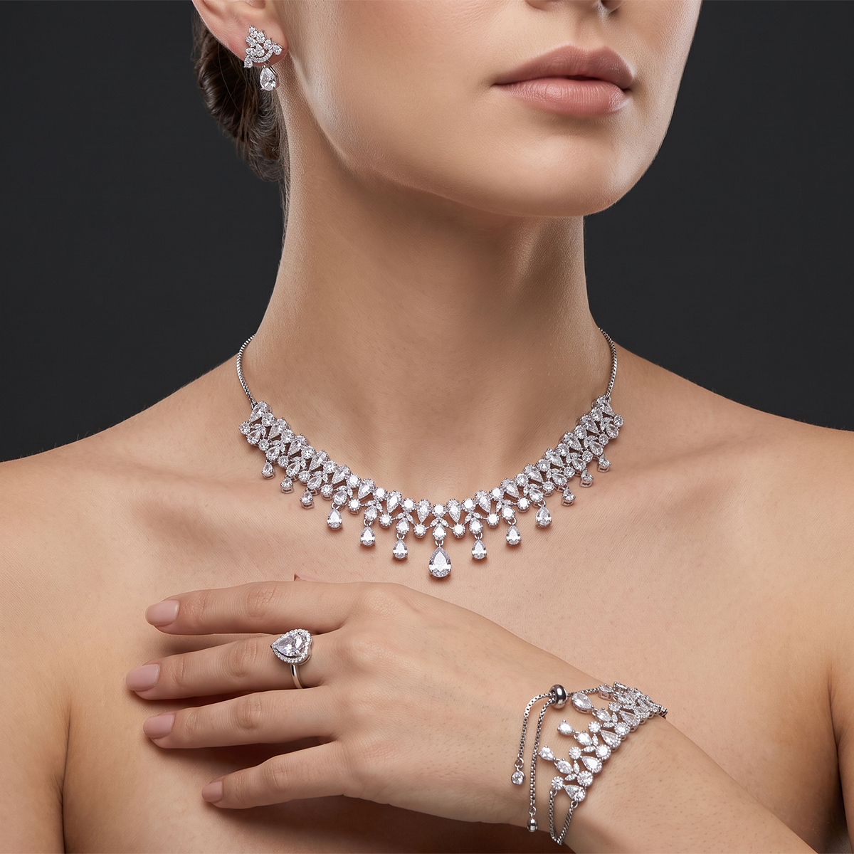 Zircon Necklace Set
