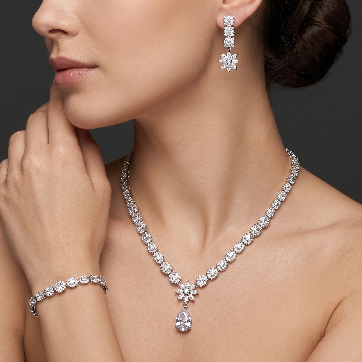 Zircon Necklace Set