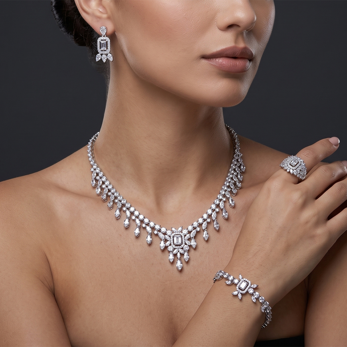Zircon Necklace Set