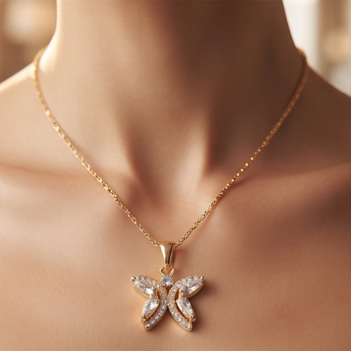 Butterfly Pendant Necklace