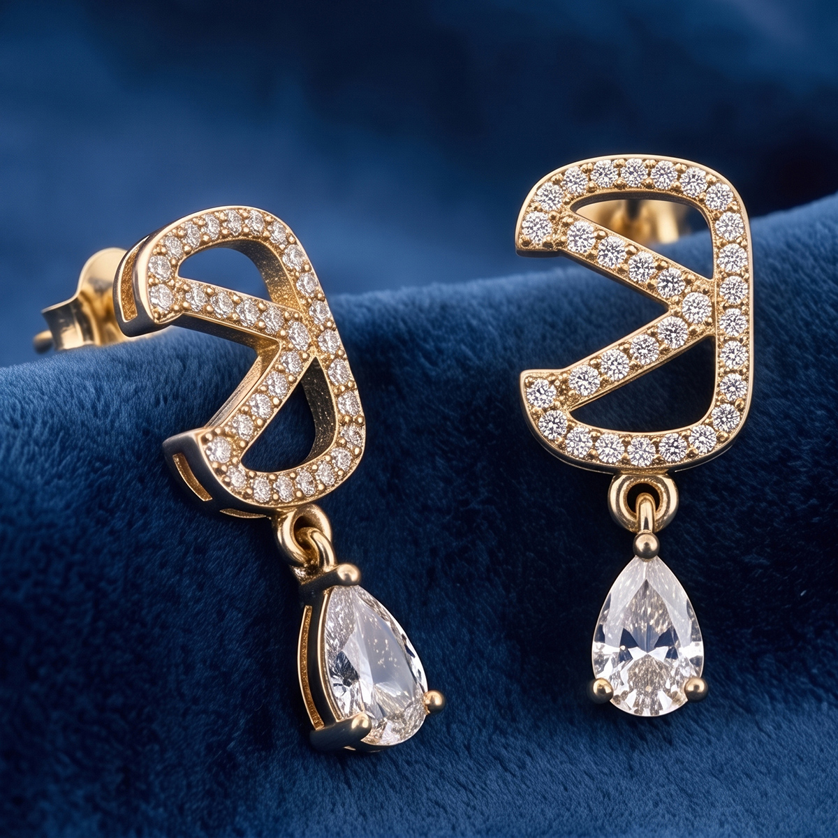 Ladies Golden Earrings