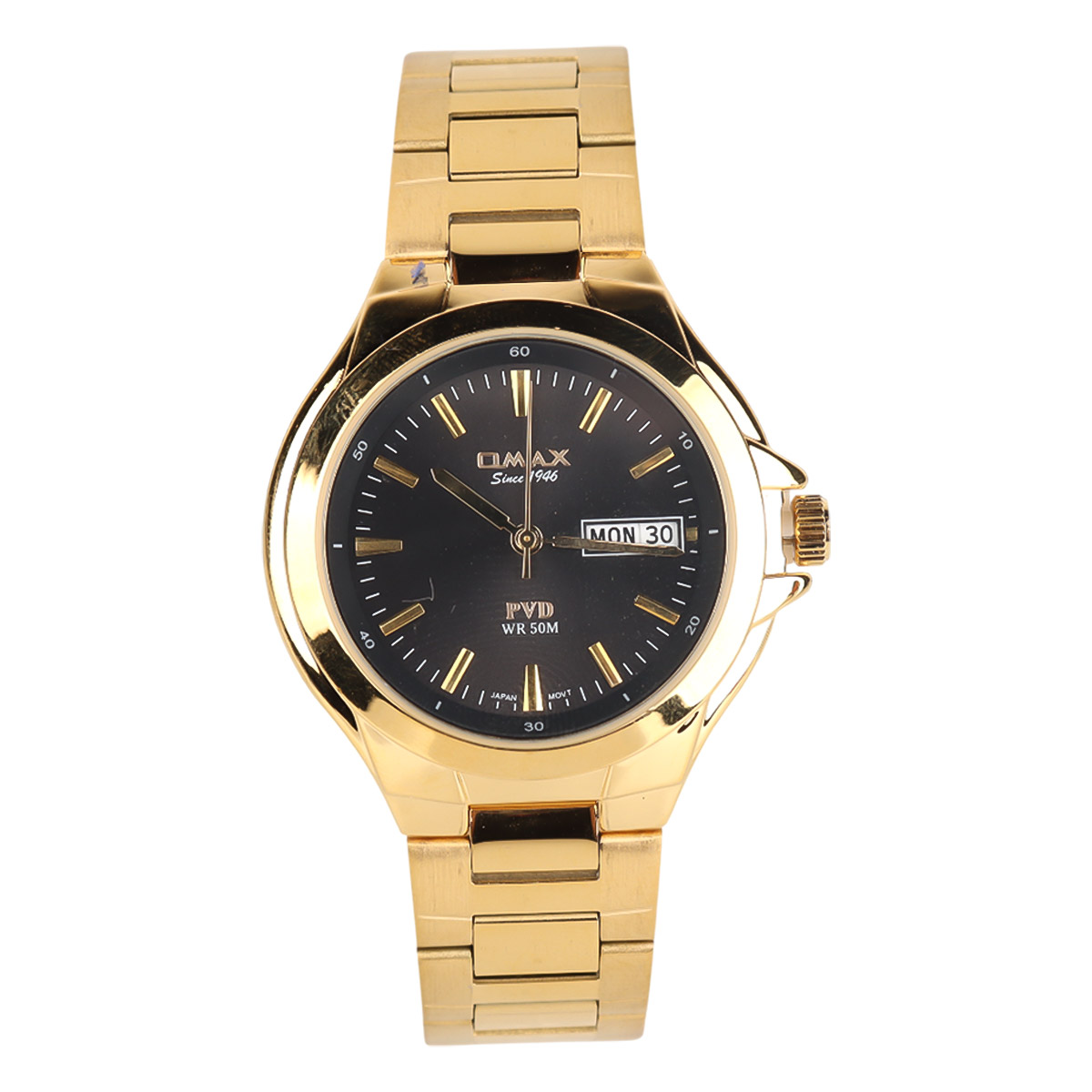 Omax Gents Metal Watch Gold Color CFD019Q002