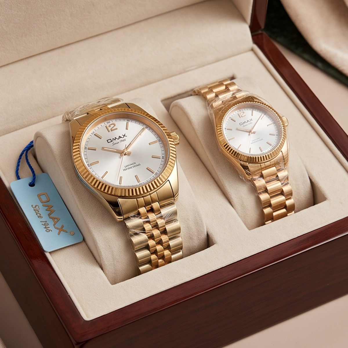 Omax Men and Women Quartz Couple Watch Set