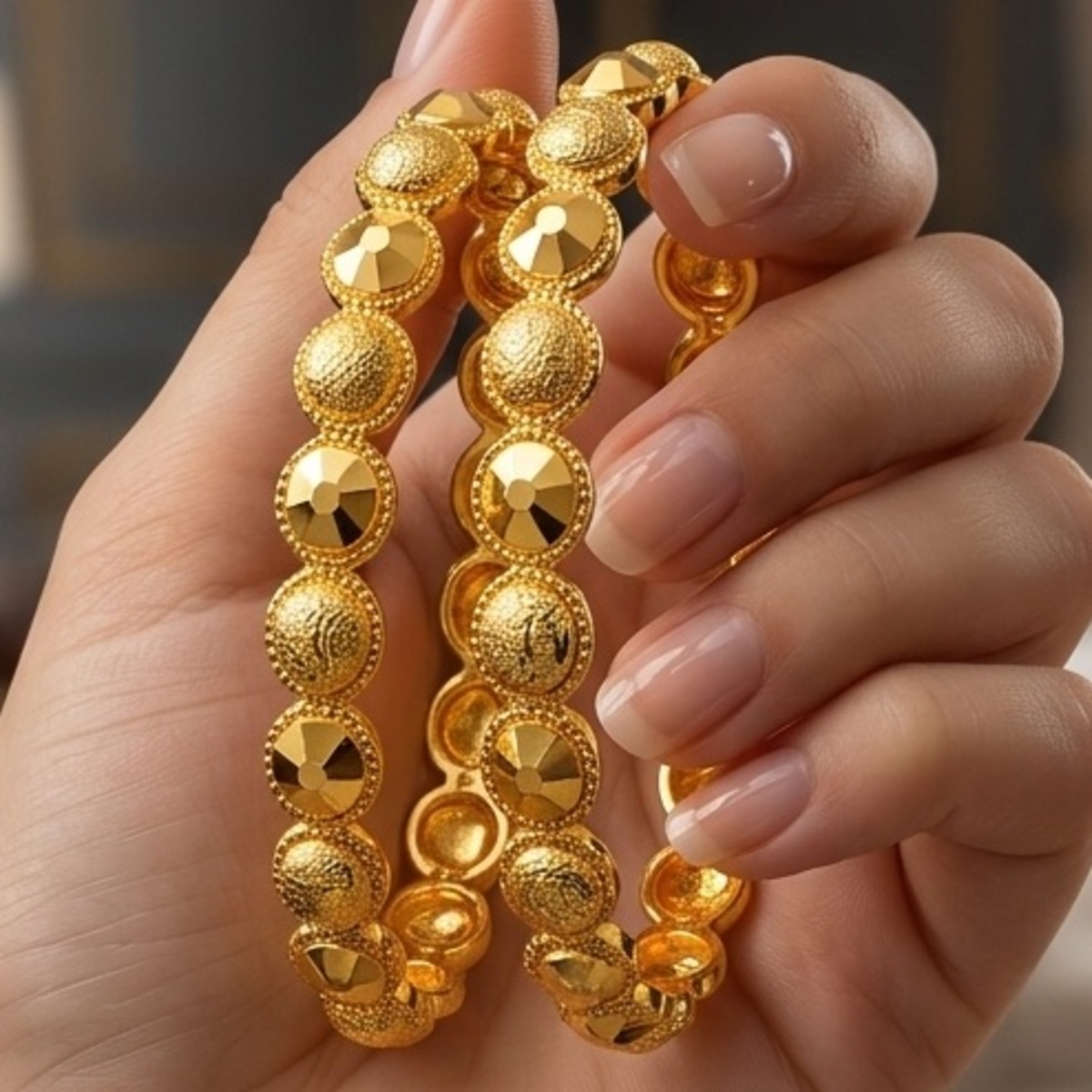 Golden Bangles 2 Pieces