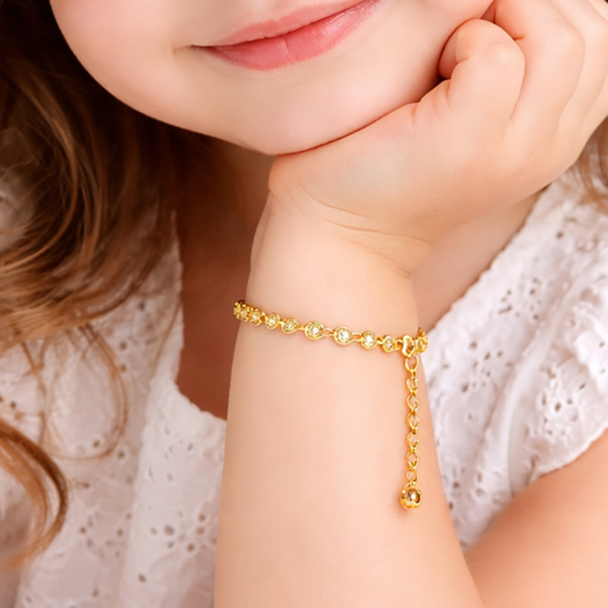 Golden Baby Bracelet Filigree Design | Girls | Girls Fashion Accessories | Girls Other Accessories