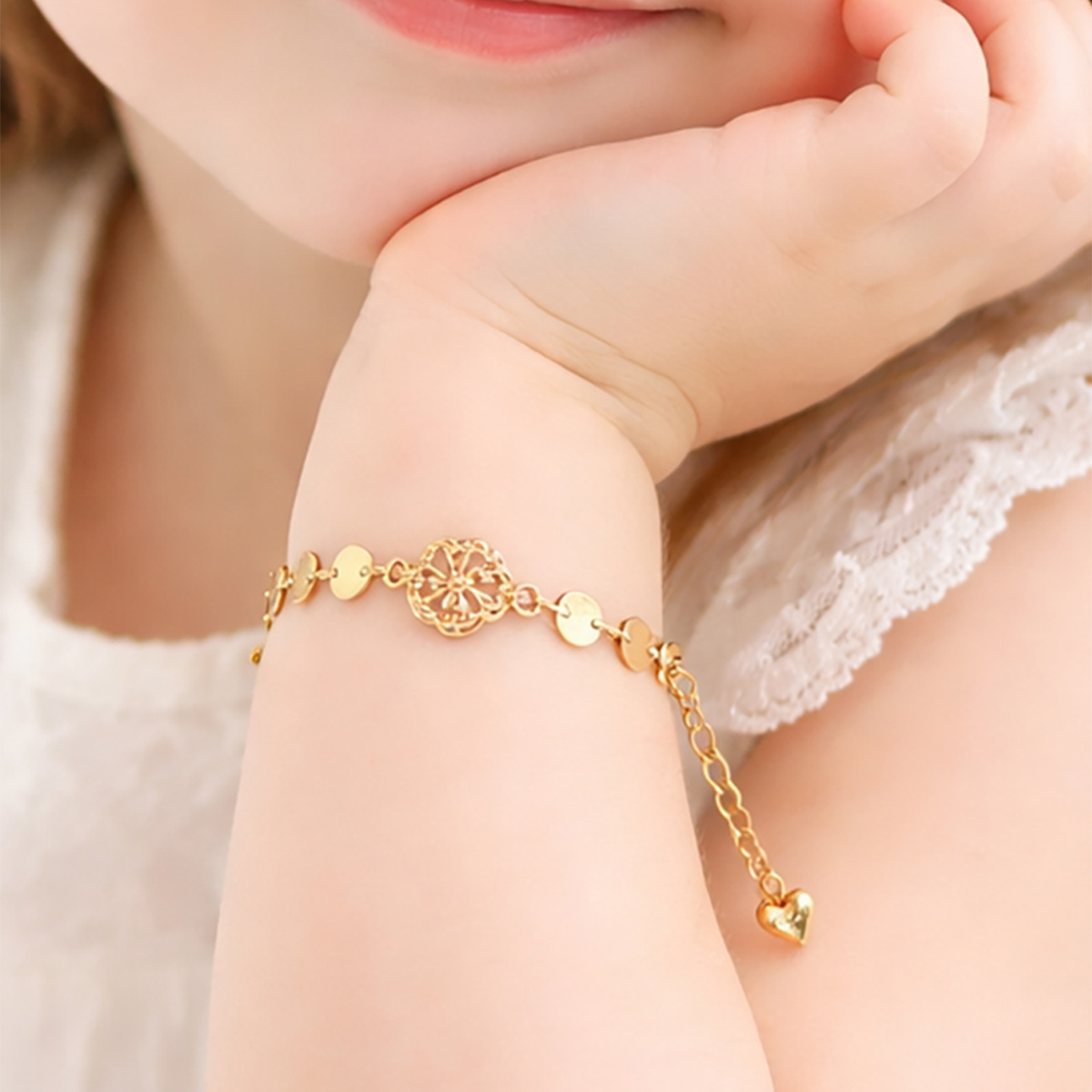 Kids Golden Bracelet Central Floral | Girls | Girls Fashion Accessories | Girls Other Accessories