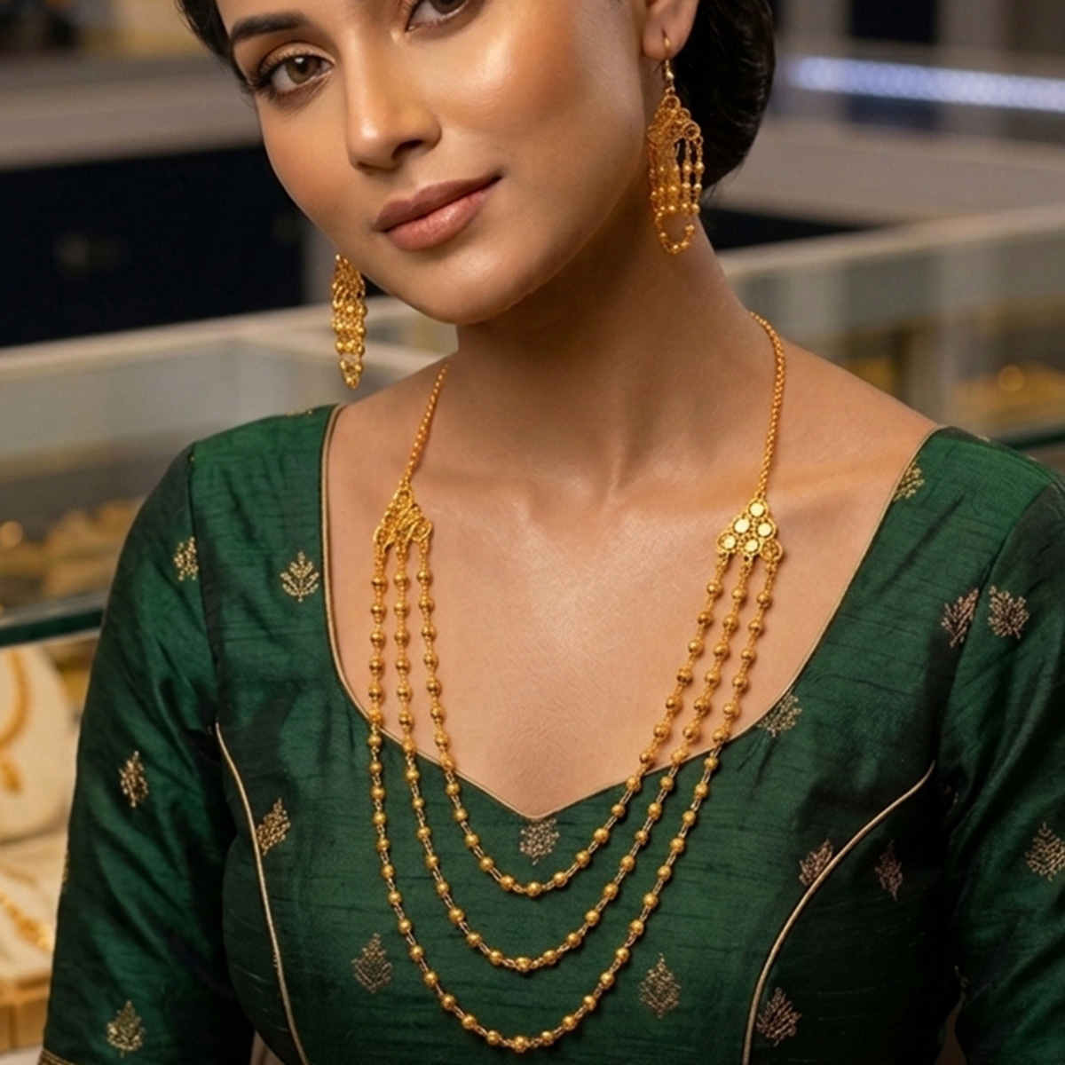 Ladies Long Necklace Set