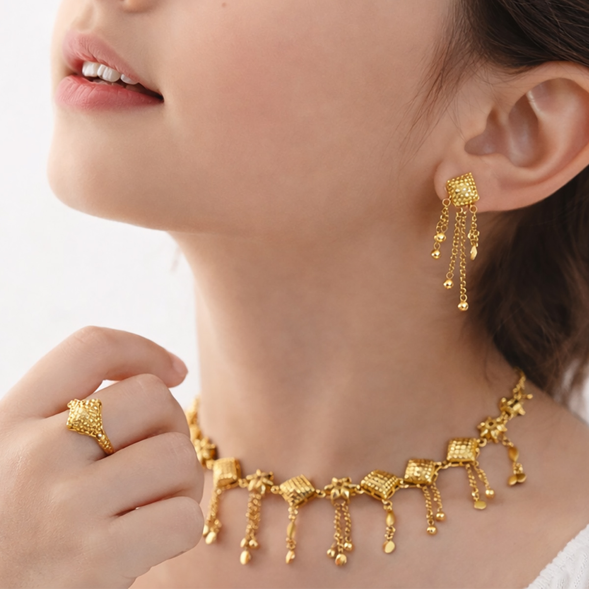 طقم قلادة تشوكر | فتيات | إكسسوارات الموضة للفتيات | Girls Other Accessories
