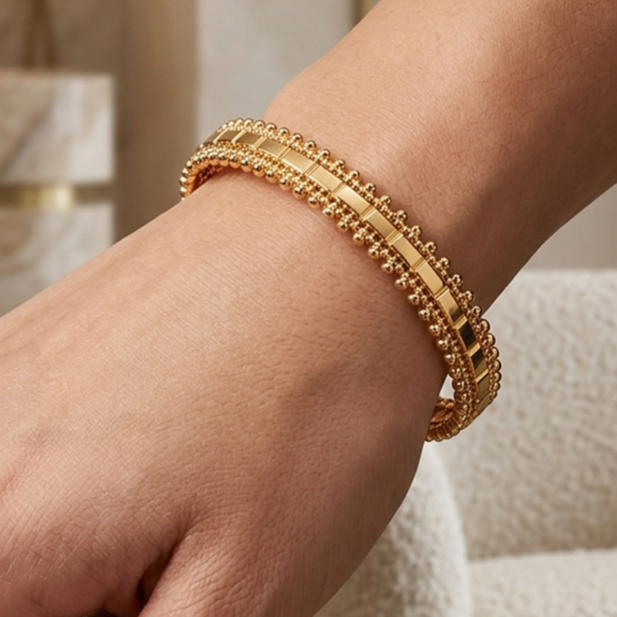 Golden Bangle Bracelet