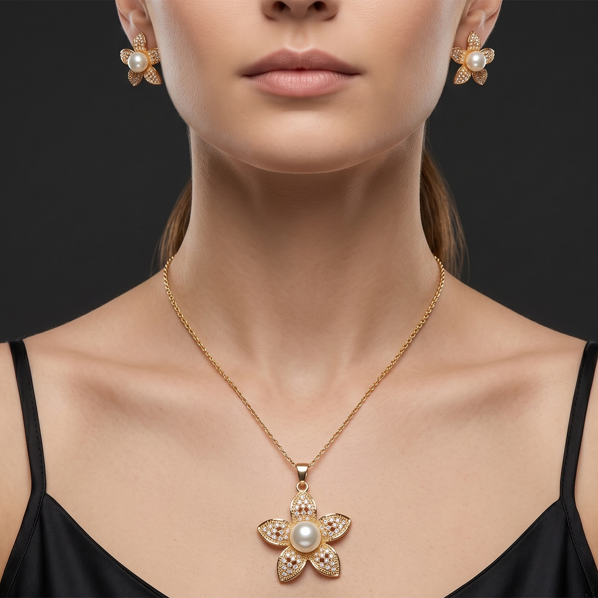 Golden Necklace Set