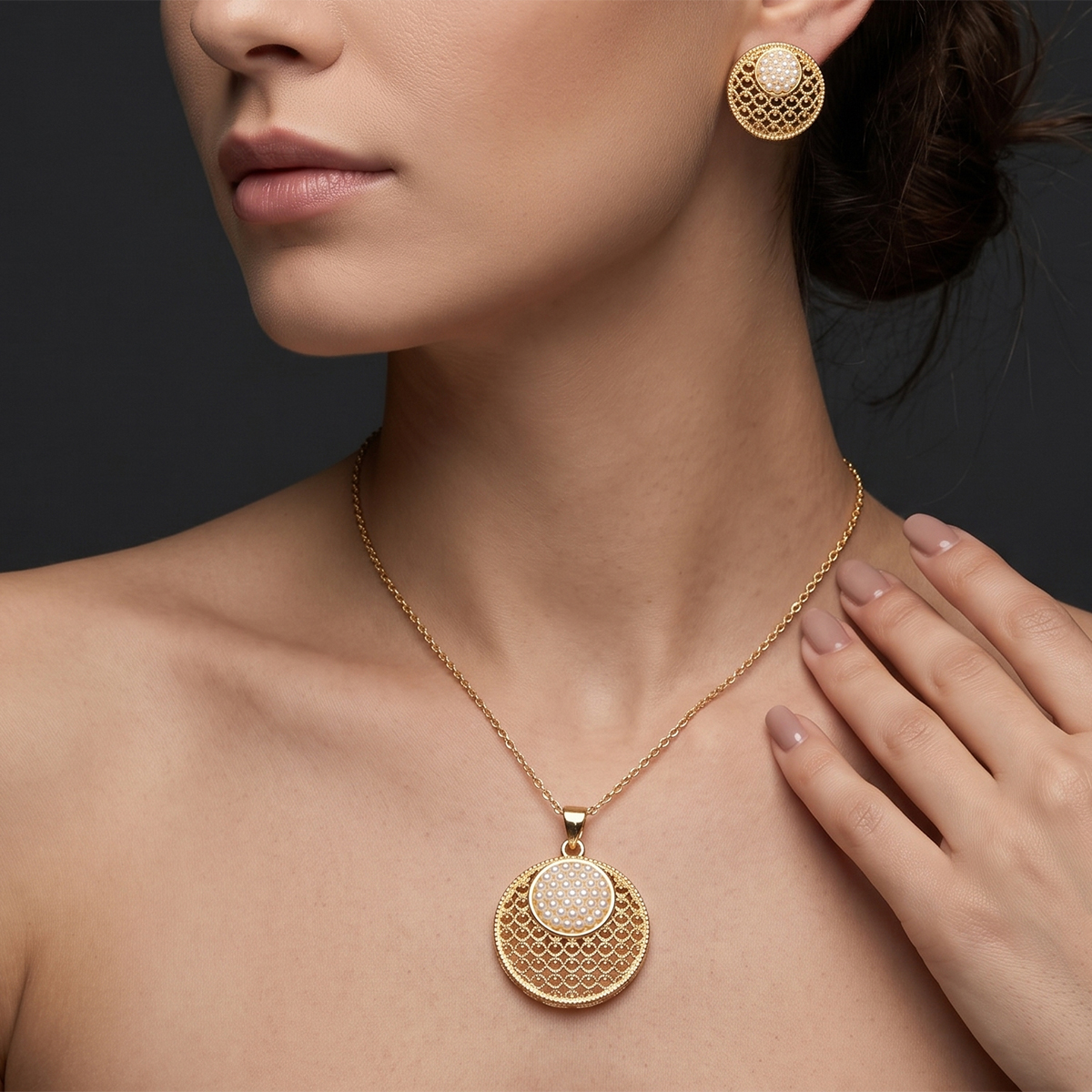 Golden Necklace Set