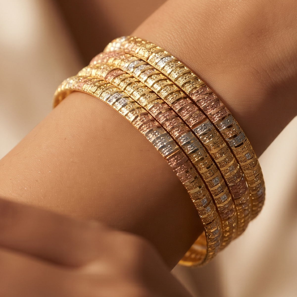 Golden Ladies Bangle Set