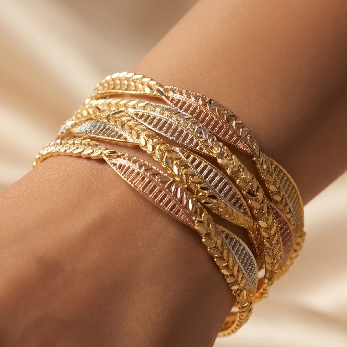 Golden Ladies Bangle Set