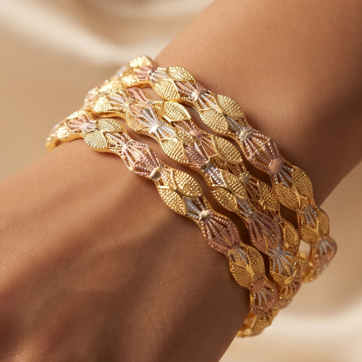 Golden Ladies Bangle Set