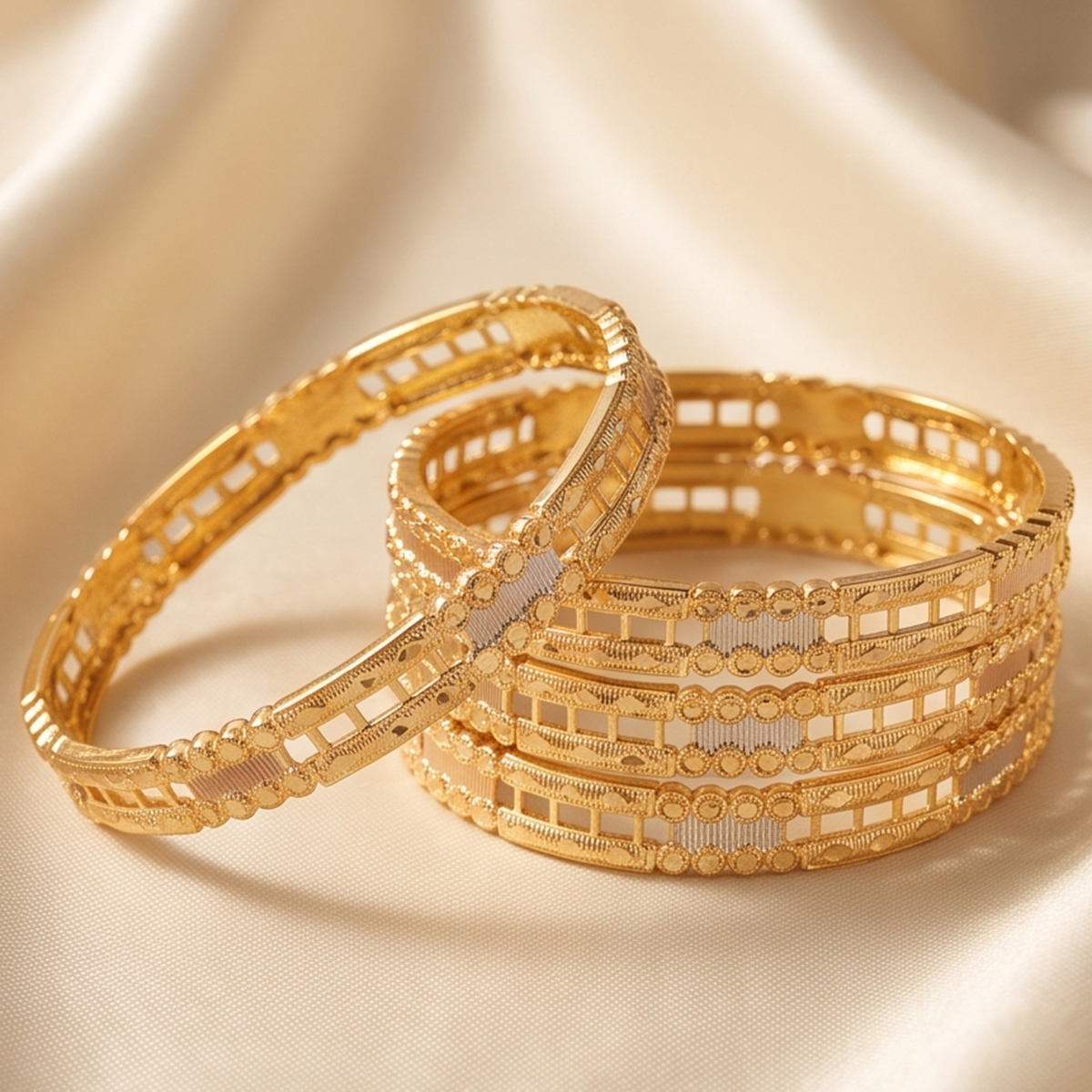 Golden Ladies Bangle Set