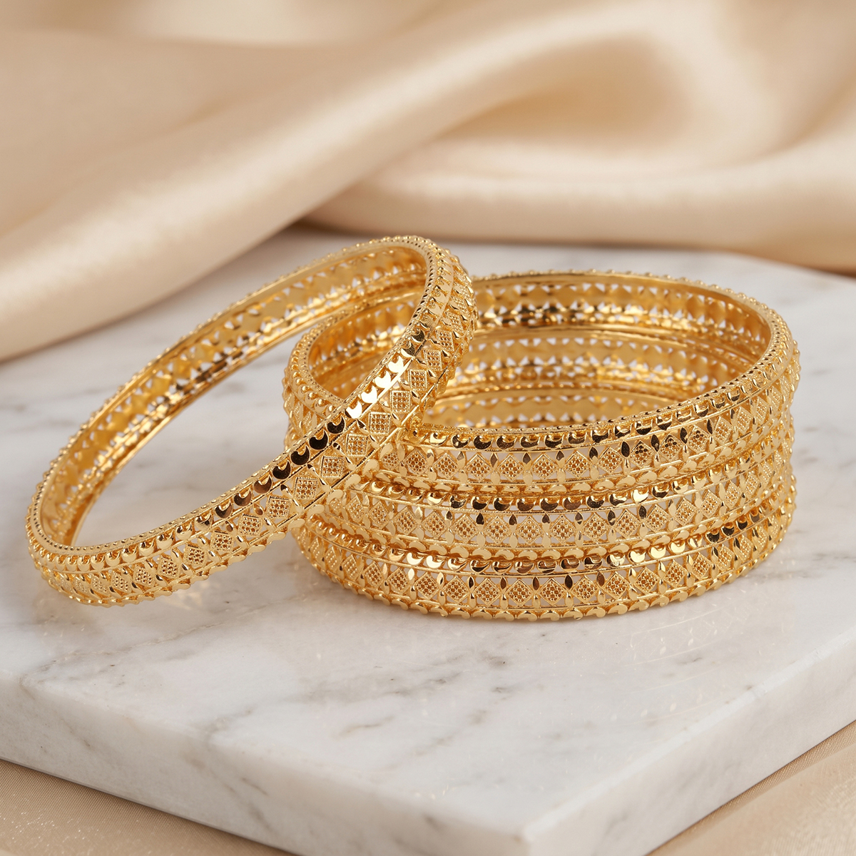 Golden Ladies Bangle Set