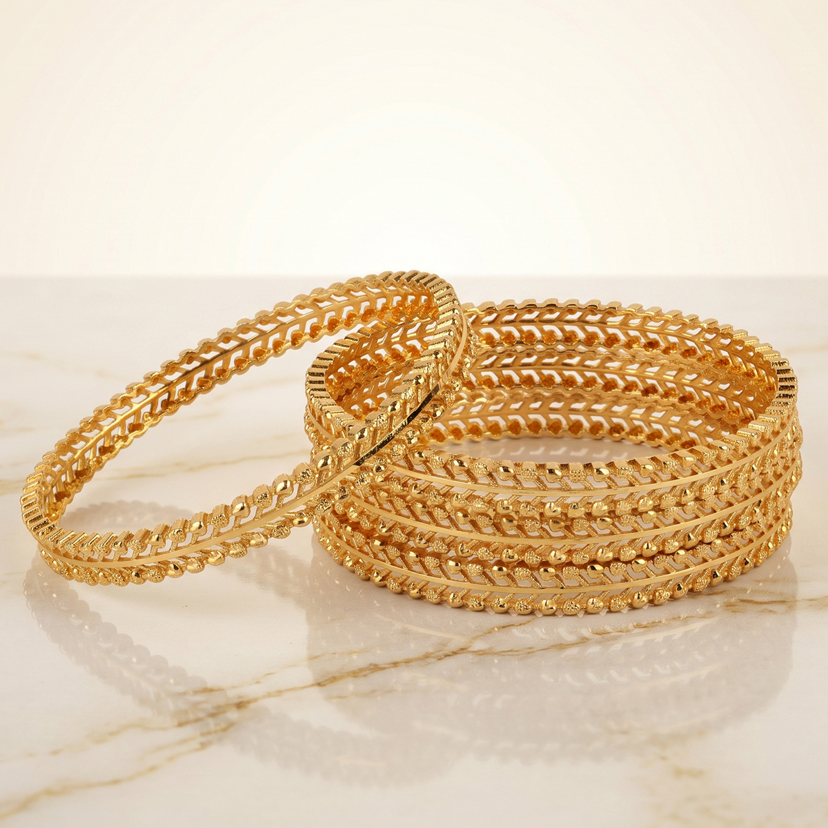 Golden Ladies Bangle Set
