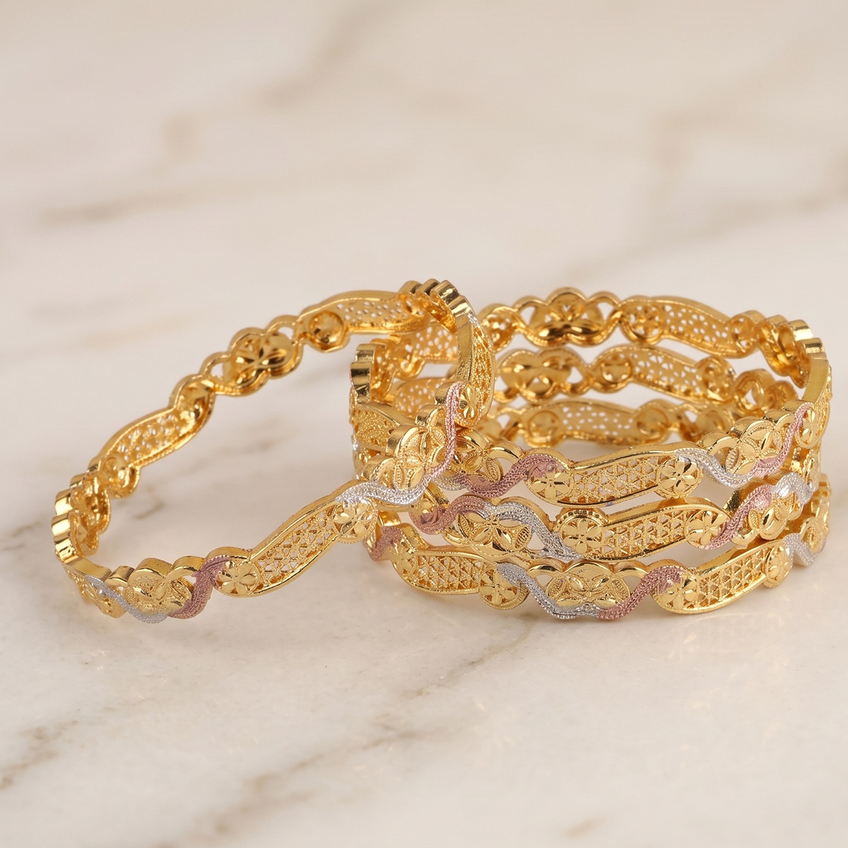 Golden Ladies Bangle Set