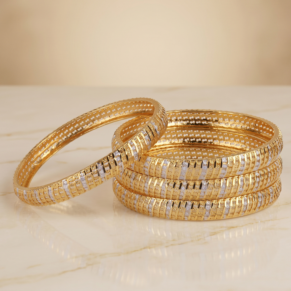 Golden Ladies Bangle Set