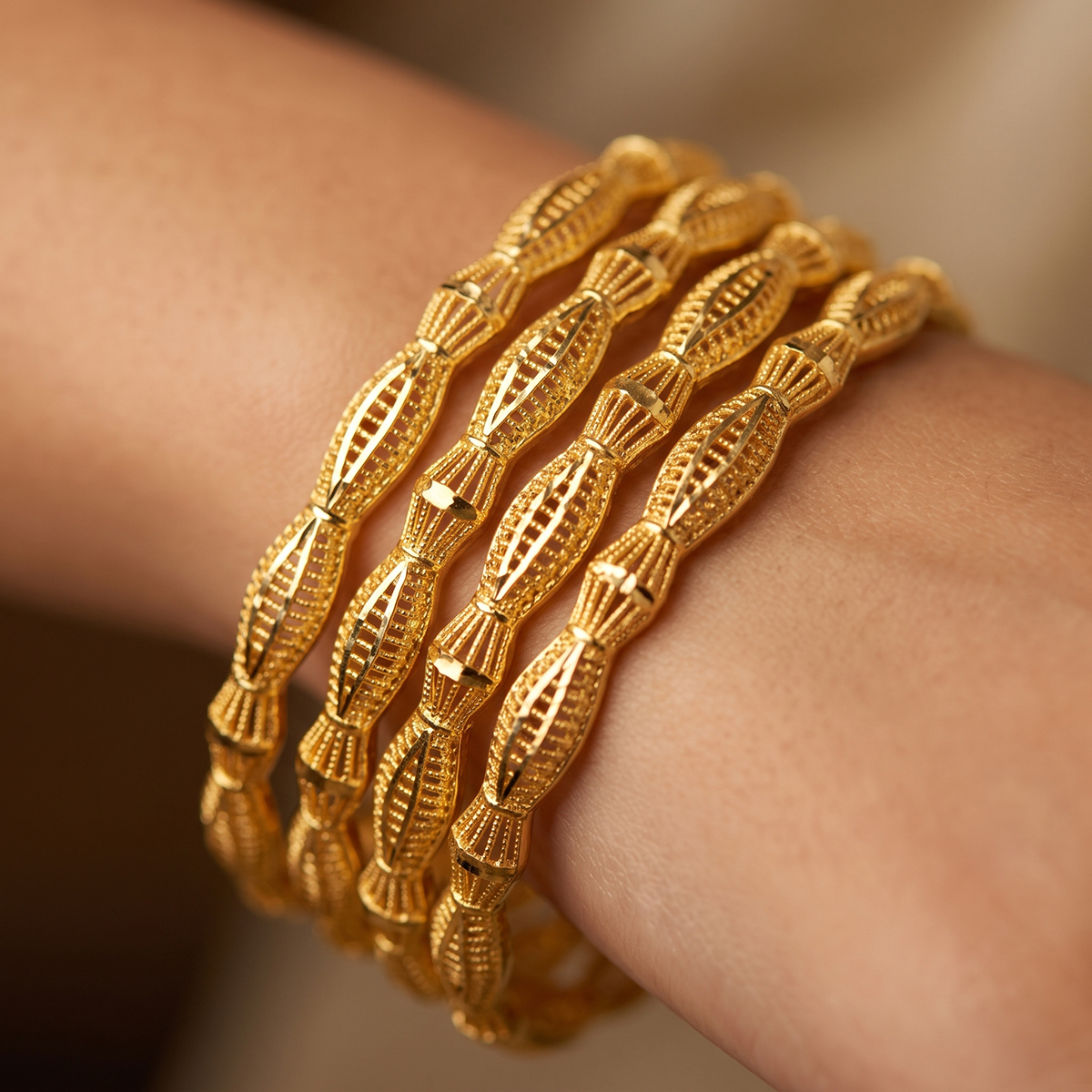 Golden Ladies Bangle Set