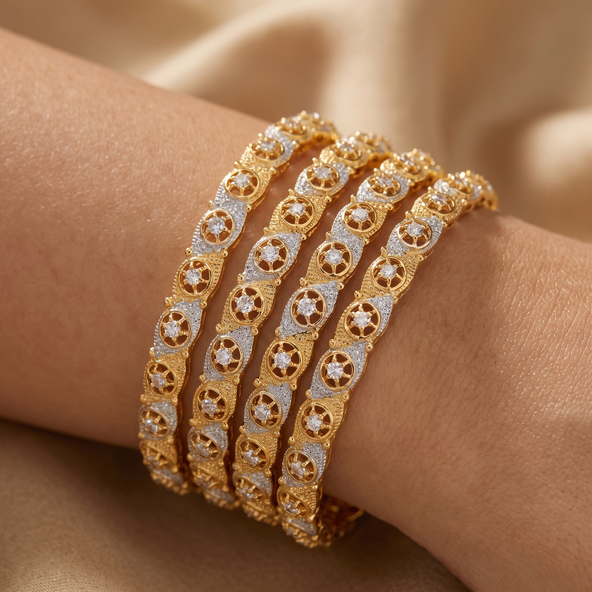 Golden Ladies Bangle Set