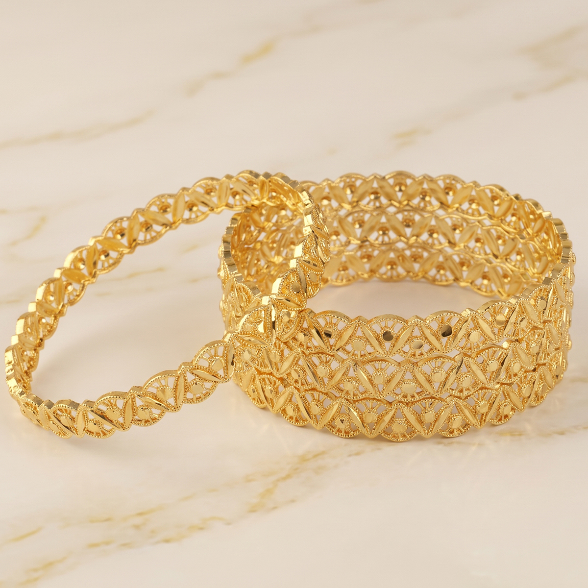 Golden Ladies Bangle Set