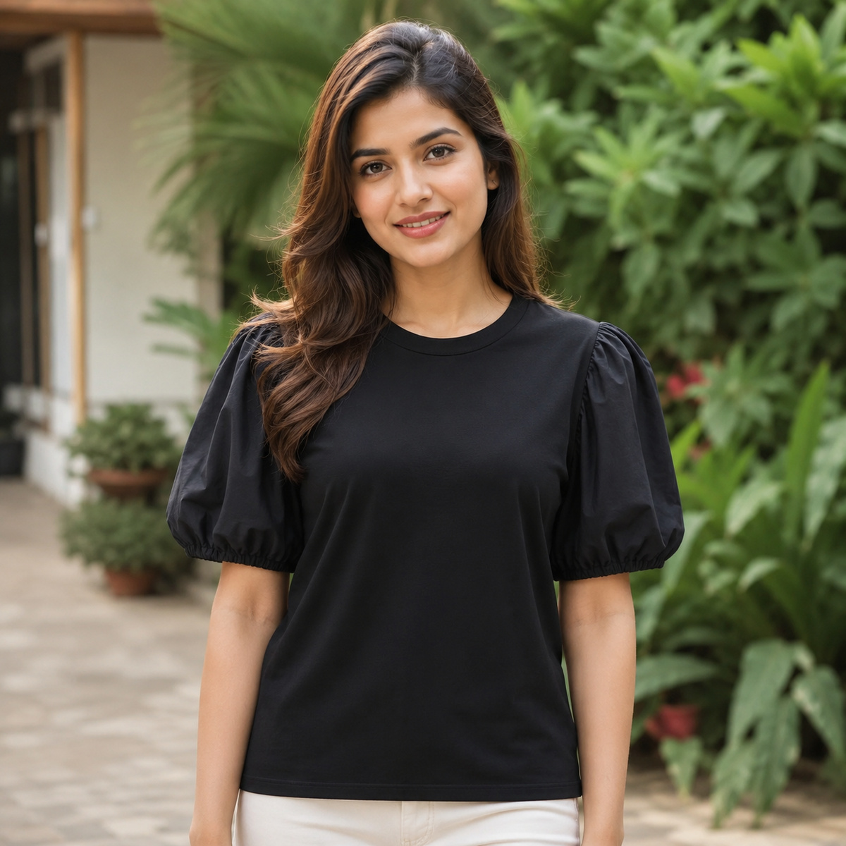 Ladies T Shirt Plain Short Sleeve