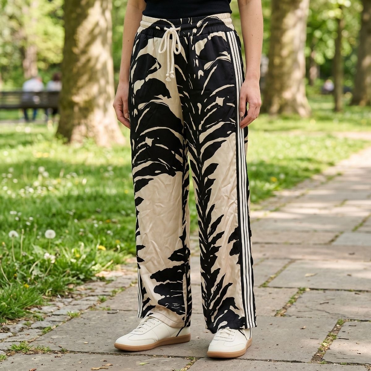 Ladies Casual Pant Printed Free Size