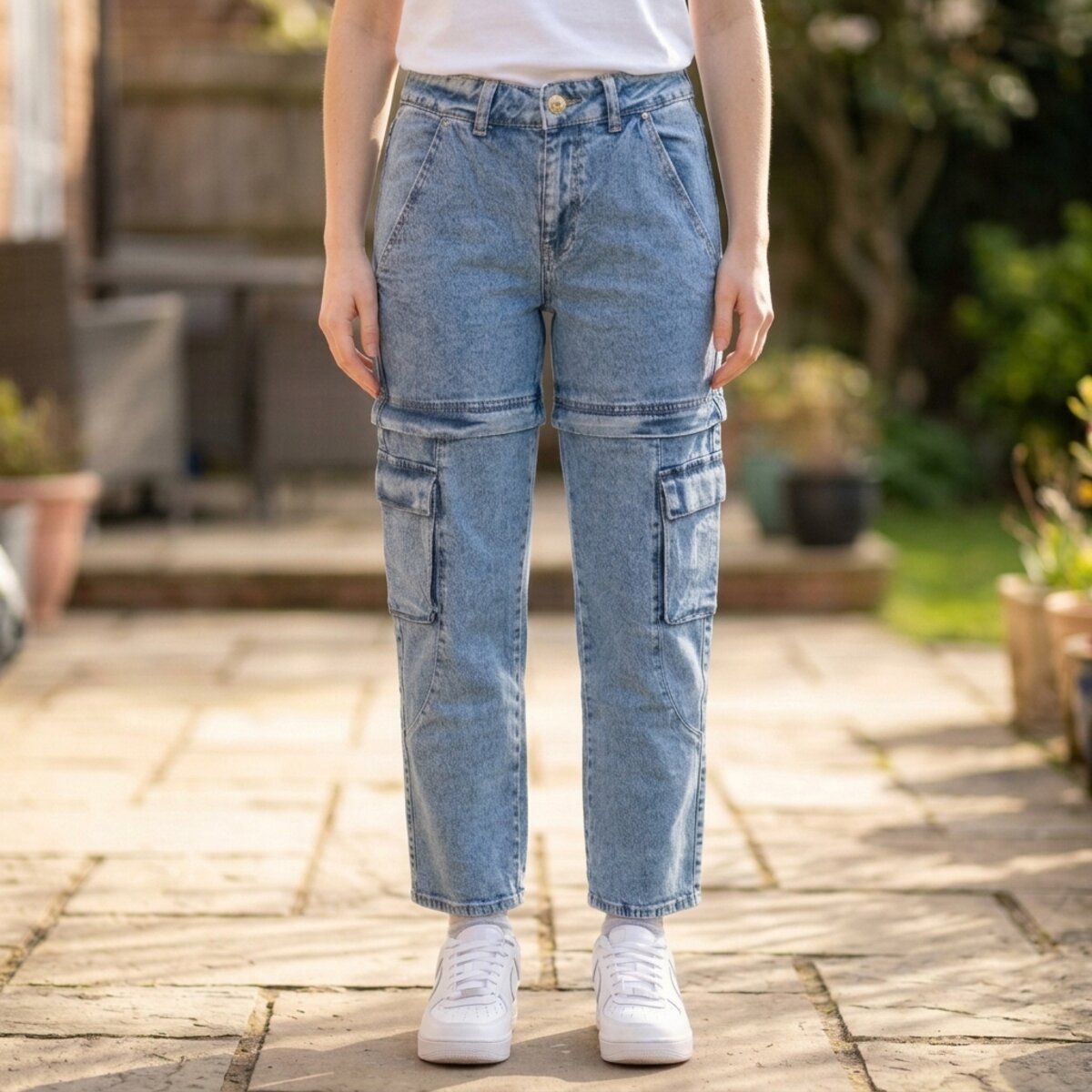 Ladies Jeans Cargo Pants