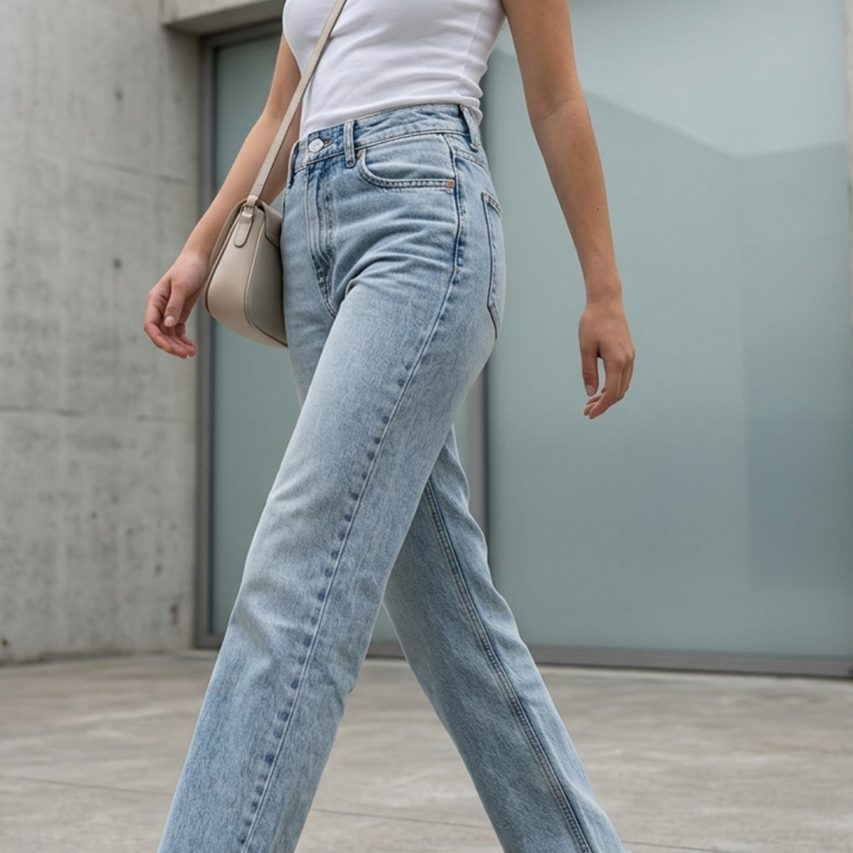 Ladies Jeans Pant Straight