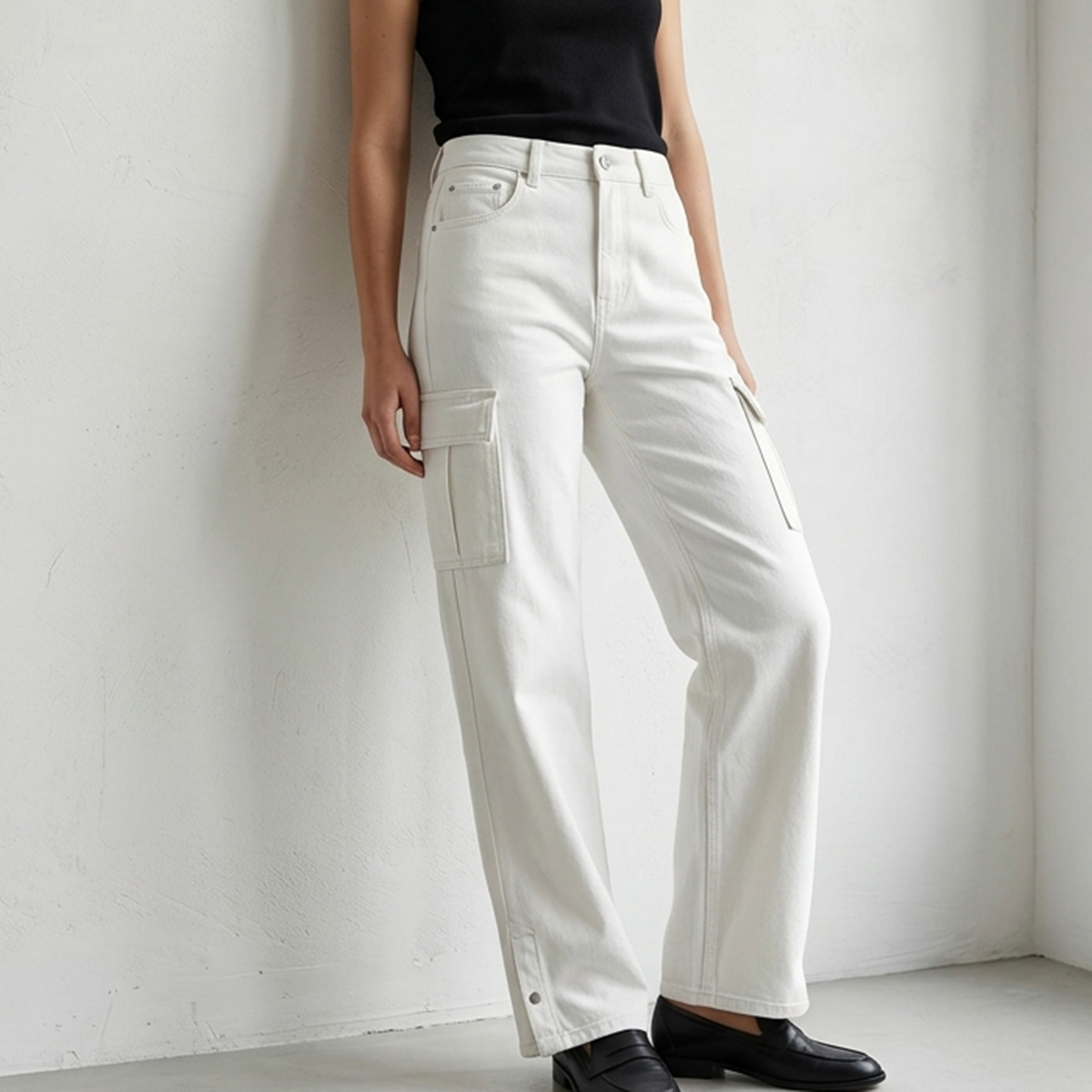 Ladies Jeans Cargo Pant