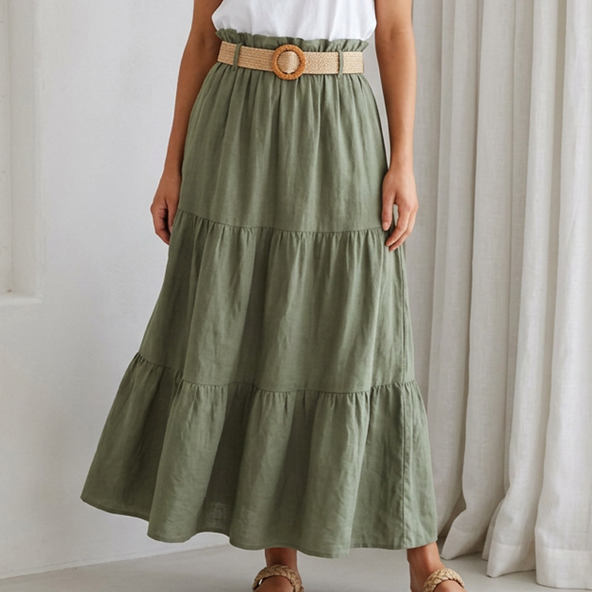 Ladies Long Skirt Plain