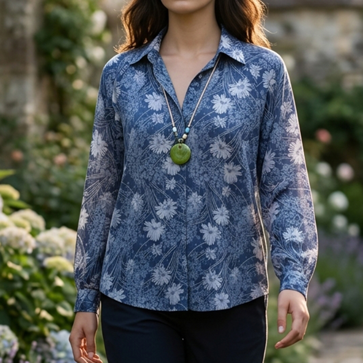 Ladies Blouse Printed