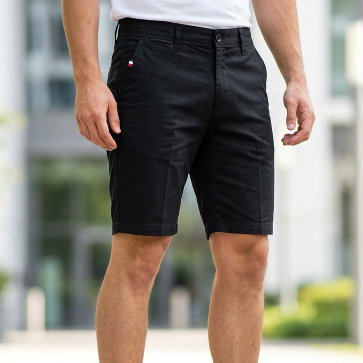 Mens Cotton Short Pant Black
