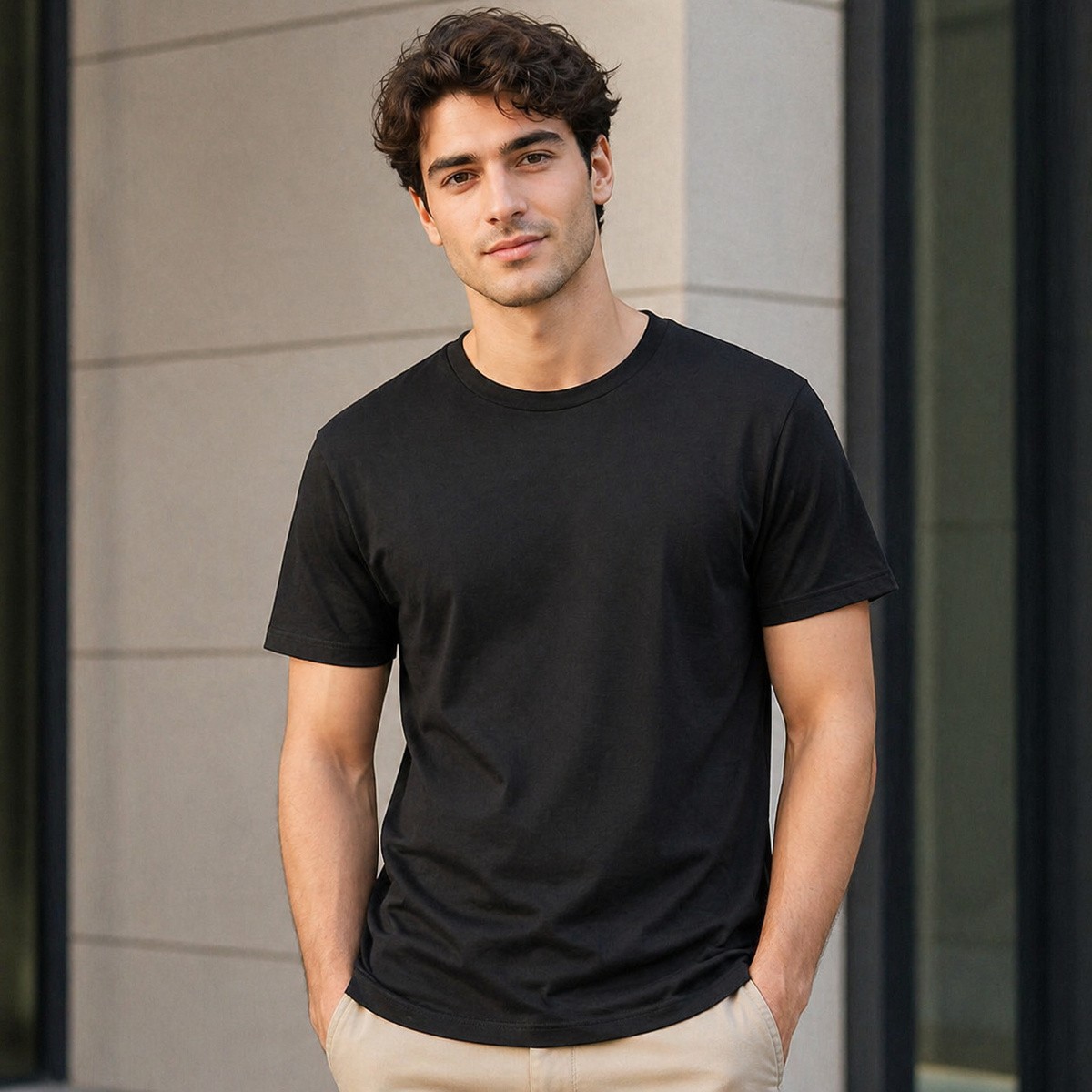 Mens T-Shirt Round Neck