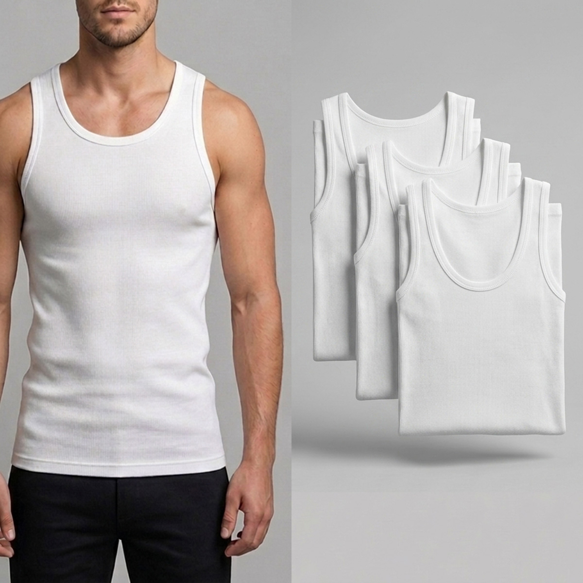 Mens Vest 3 Pieces a Pack